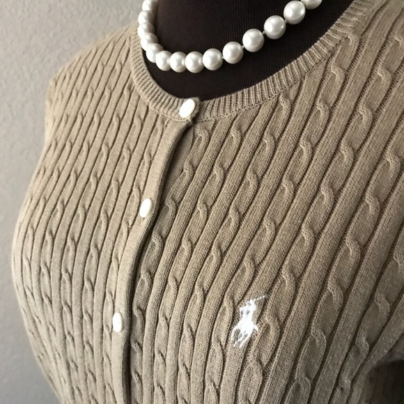 Ralph Lauren Blue Label Sweaters - NWOT Ralph Lauren Cable Knit Sweater Cardigan